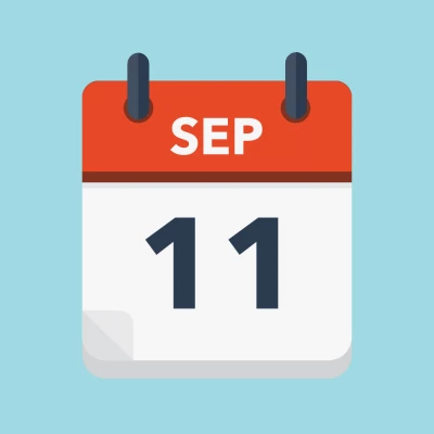 Calendar icon showing 11th September